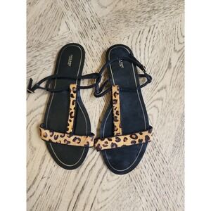 Sandals Cheetah Sandals Tiger Sandals animal print Zara Basic Flat sandals
